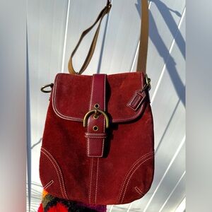 Vintage Coach Soho Suede Crossbody 9482